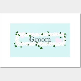 Groom on his wedding day Posters and Art